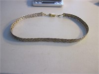 .925 Silver Heavy Braided Necklace