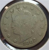 1902 Liberty Head V. Nickel