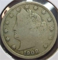 1908 Liberty Head V. Nickel