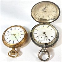 (2) VTG Pocket Watches (Damaged)