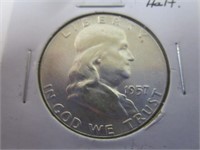 Nice 1957 Franklin Half Dollar