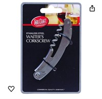 Matte Finish Waiter's Corkscrew, Metallic