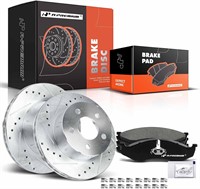 A-Premium 11.02 Front Drilled Rotors + Pads