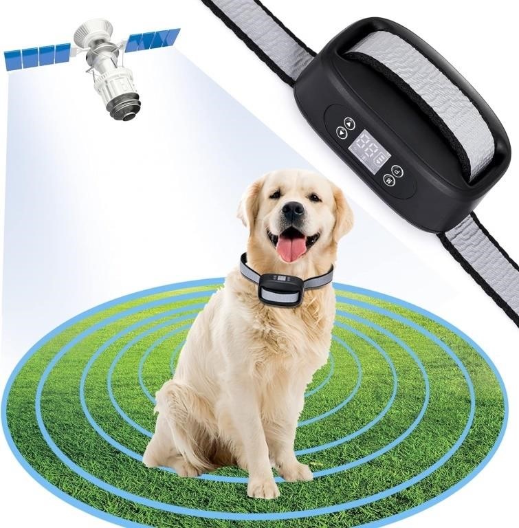 WIEZ GPS Wireless Dog Fence, Electric Dog Fence