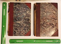 1898 Life/Letters of Charles Darwin marbled books