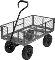 VIVOHOME 880 Lbs Mesh Steel Garden Cart