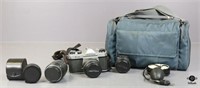 Pentax Asahi Camera w/Extra  Lenses