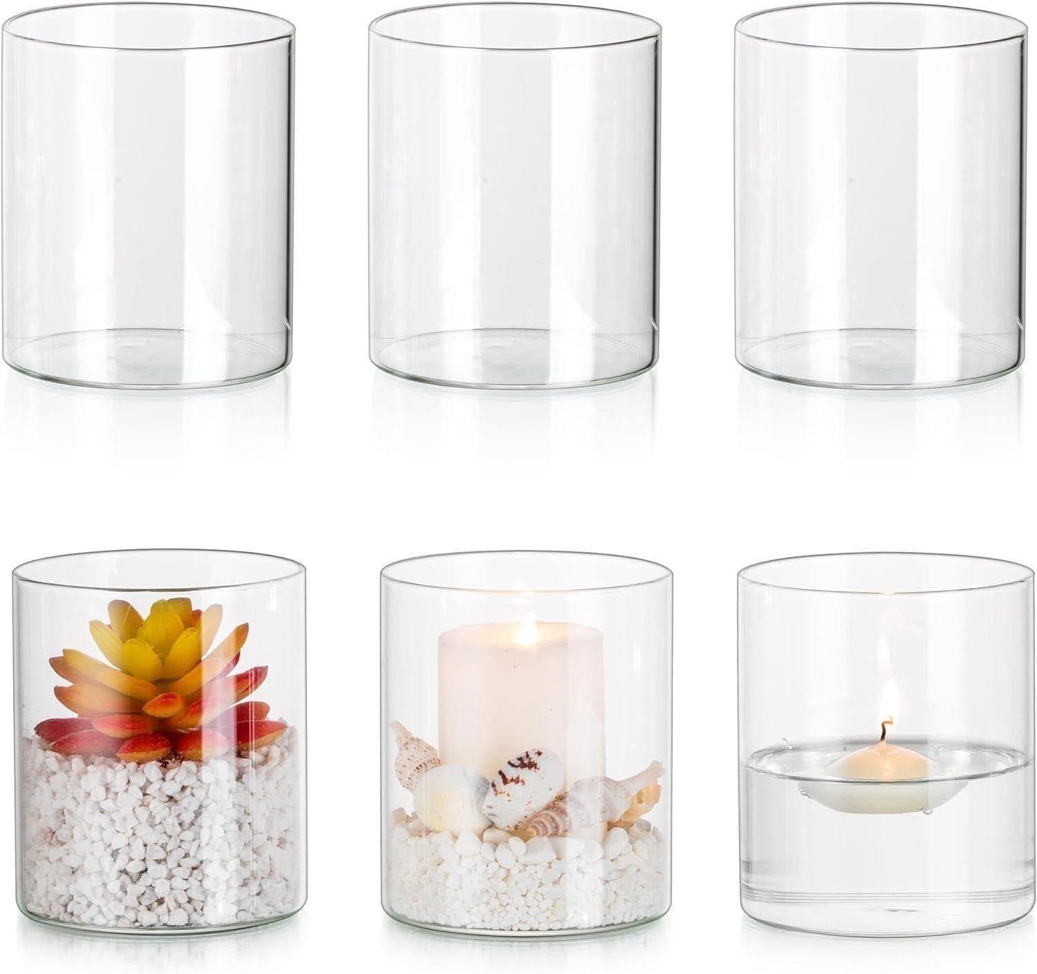 NEW / Cylinder Vases for Candles, & Decoration