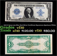 1923 $1 large size Blue Seal Silver Certificate Gr