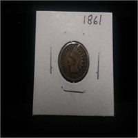 1861 Indian Head Cent Better Date/Better Coin