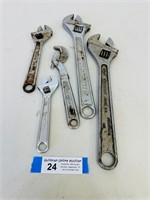 Lot of - Crescent Wrenches