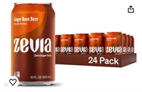 Zevia Zero Calorie Soda, Ginger Root Beer, 12
