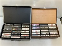 (2) 1980's Cassette Carrying Cases w/Cassettes