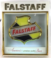 Vintage Falstaff Beer Fluorescent Shadowbox Light