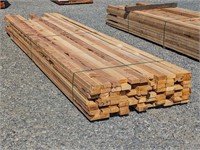 2"x4"x14'&16' Rough Cedar (88 PCS)