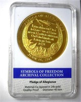 Pledge Of Allegiance Medal Proof