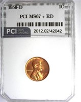 1956-D Cent PCI MS-67+ RD LISTS FOR $1700