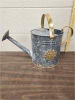 Galvanized sun watering can -  looks like a patch