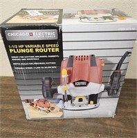 Chicago Electric 1 1/2HP plunge router