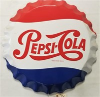 "Pepsi Cola" Metal Sign