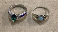 Two beautiful ring size 7