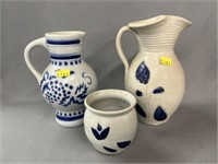 (3) Pieces of Contemporary Salt Glazed Pottery