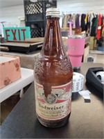 Vintage quart Budweiser bottle