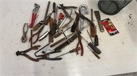 Miscellaneous Lot of Tools. Screwdrivers, Pliers