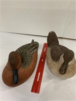 (2) Wooden B Howel Duck Decoys
