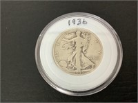 1936 SILVER WALKING LIBERTY HALF DOLLAR