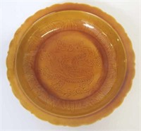 Chinese yellow monochrome glaze porcelain dish