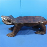 Philippines Carved Wood Foot Stool