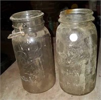 Ball half gallon canning jars (2)