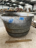 Vintage Galvanized Wash Tub