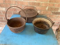 Cast Iron Pails & Dutch Oven