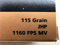 Full Box PMC Bronze 115 GR Jacketed Hollow Point