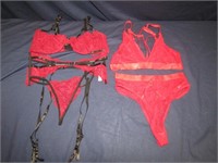 Red Lingerie Sets Appear New Size M