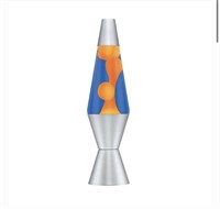 New Lava Lamp - 14.5" Orange Wax / Blue liquid