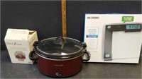 CROCK POT, TALKING SCALE, AND MORE