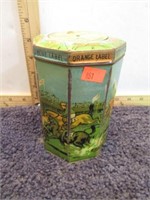 LYONS' TEA TIN W/ PICK YOUR HORSE SPINNER