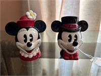 LR-Mickey & Minnie Salt/Pepper Shakers