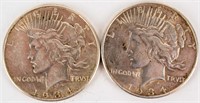 Coin 2 Peace Silver Dollars 1934-D & 1934-P
