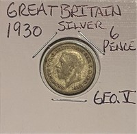 Great Brit. 1930 Silver 6 Pence