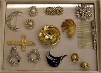 Assortment Of Pins & Earrings