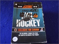 1992-93 Score NHL Hockey Cards 19 Packs