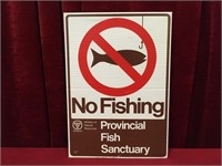 No Fishing Sign 11.75" x 16.75"