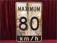 Retired Steel Highway Sign 23.5" x 35.5"