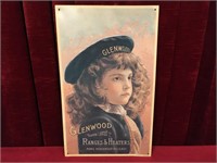 Glenwood Ranges & Heaters Tin Sign