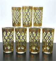 Mid Century Culver Glass Barware