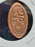 Smashed penny good luck token
